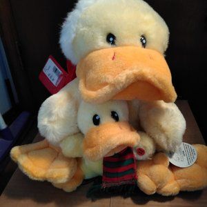 Plush Christmas Quacking Duck Duo #2